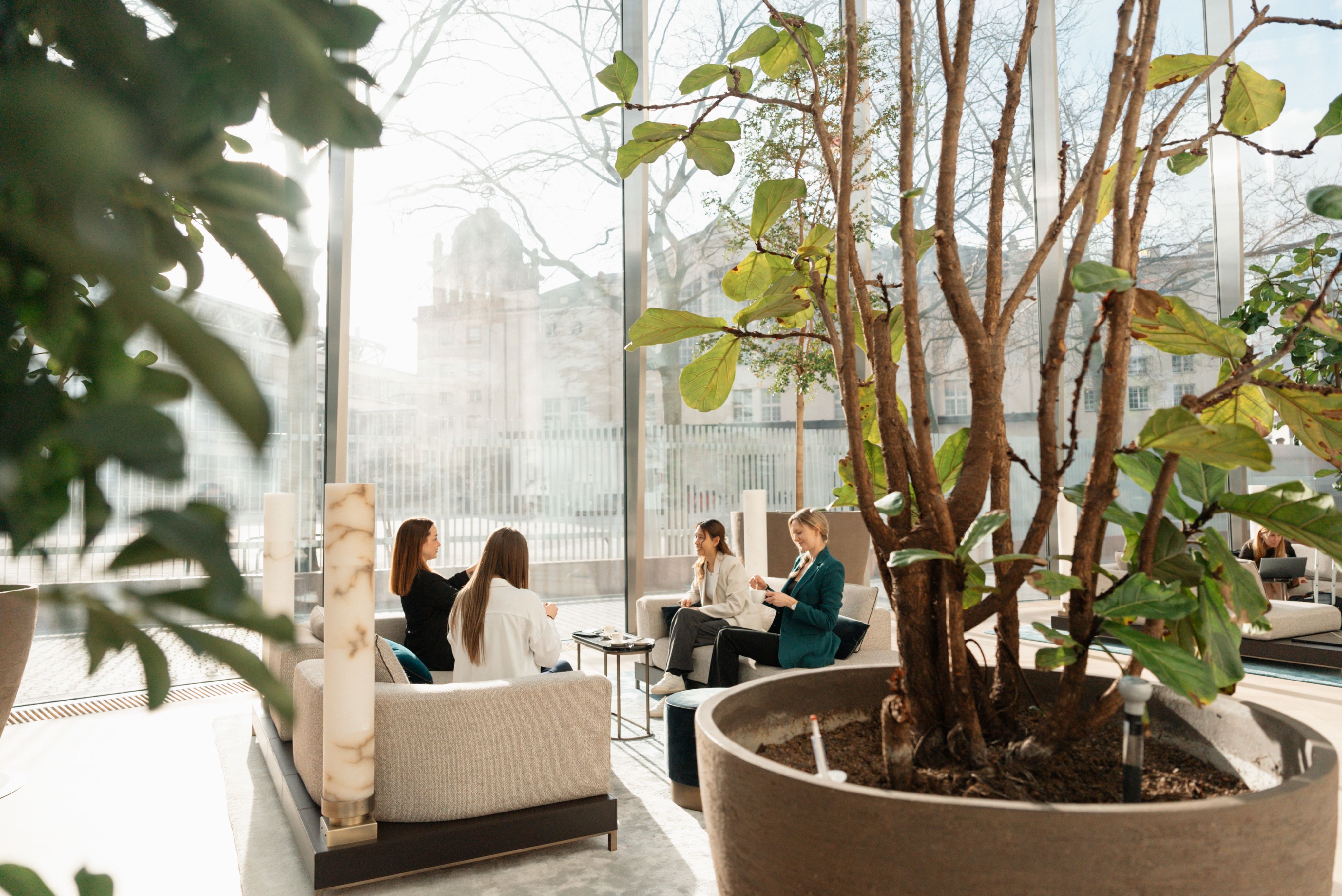 woman sitting at table